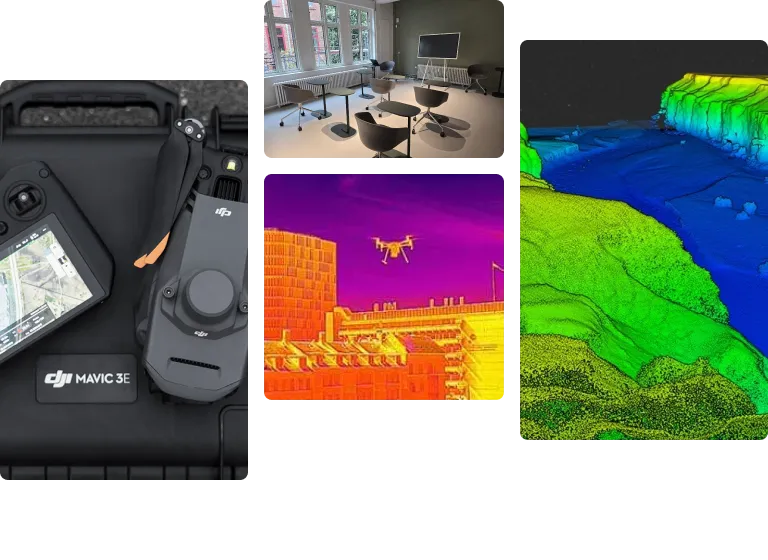 Billeder fra dronepilotuddannelsen